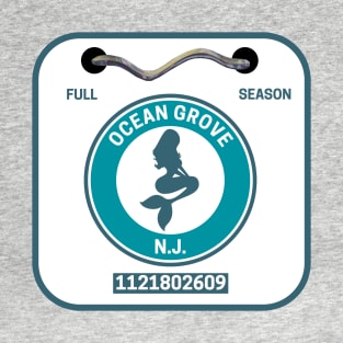 Ocean Grove New Jersey Beach Badge T-Shirt